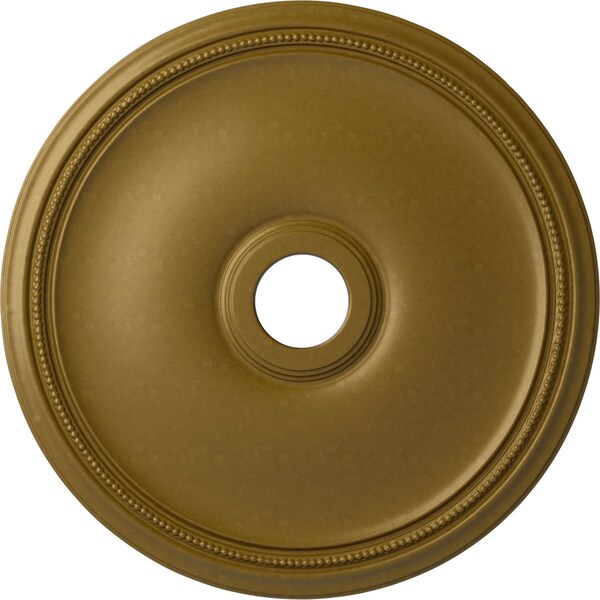 Ekena Millwork Theia Ceiling Medallion (Fits Canopies up to 6 3/4"), Hand-Painted Gold, 24"OD x 3 5/8"ID x 1 3/4"P CM24THGLS - main